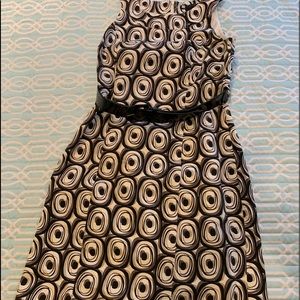 Belted sleeveless dress